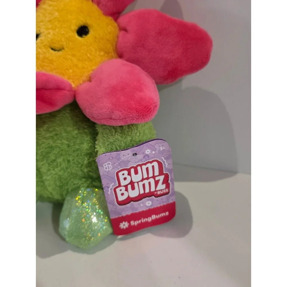 BumBumz Flower Bean Bag Plush Toy  7.5” NWT
